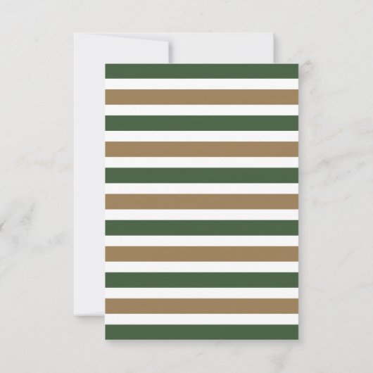 Baby in Bloom Gold Lijst, Greenery Baby shower Kaart (Achterkant)