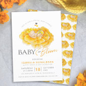 Baby in bloom goudsbloem babyshower uitnodigingen