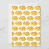 Baby in bloom goudsbloem babyshower uitnodigingen (Achterkant)