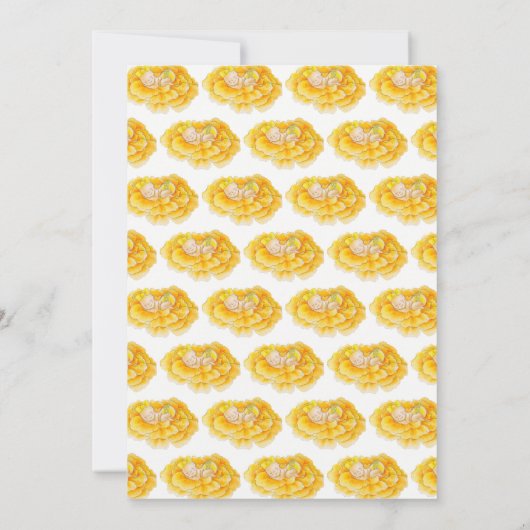 Baby in bloom goudsbloem babyshower uitnodigingen (Achterkant)