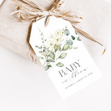 Baby in Bloom Green White Foliage Favor