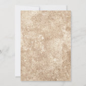 Baby in bloom Greenery & Gold Baby shower Kaart (Achterkant)