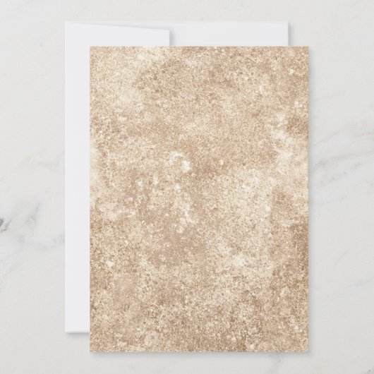 Baby in bloom Greenery & Gold Baby shower Kaart (Achterkant)