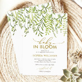 Baby in Bloom | groen Baby shower Kaart