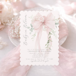 Baby in Bloom groene boog Elegante baby shower Kaart