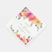 Baby in Bloom heldere zomerbloem Servet (Hoek)