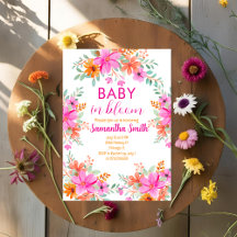 Baby in Bloom heldere zomerse bloemendouche