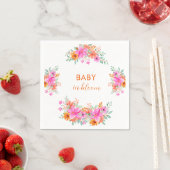 Baby in Bloom heldere zomerse bloemendouche Servet (Insitu)