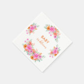 Baby in Bloom heldere zomerse bloemendouche Servet (Hoek)