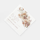 Baby in Bloom herfst herfstbloemen baby shower Servet (Hoek)