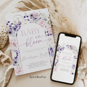 Baby in Bloom Invitation Baby shower Kaart