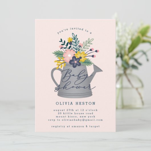 Baby in Bloom Kaart (Staand voorkant)