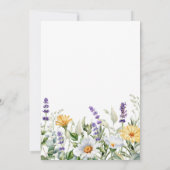 Baby in Bloom Kamille & Eucalyptus Baby shower Kaart (Achterkant)