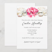 Baby In Bloom - Klassieke Pioen Kaart (Voorkant / Achterkant)