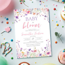 Baby in Bloom Kleine Wilde Bloem Baby Shower 