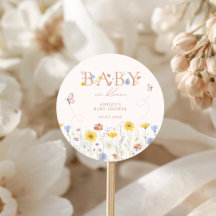 Baby In Bloom Kleurrijke Wilde Bloem Baby Shower