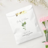 Baby in Bloom L Basil Seeds Baby shower Bedankzakje (Gezegeld)