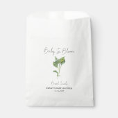 Baby in Bloom L Basil Seeds Baby shower Bedankzakje (Voorkant)