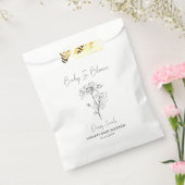 Baby in Bloom l Daisy Seeds Baby shower Bedankzakje (Gezegeld)