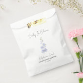 Baby in Bloom l Delphinium Seeds Baby shower Bedankzakje (Gezegeld)