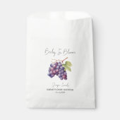 Baby in bloom l druivenpitten Baby shower Bedankzakje (Voorkant)
