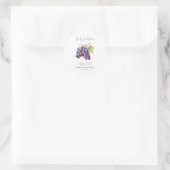 Baby in bloom l druivenpitten Baby shower Ronde Sticker (Tas)