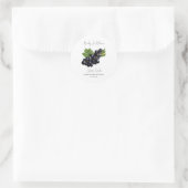 Baby in bloom l druivenpitten Baby shower Ronde Sticker (Tas)