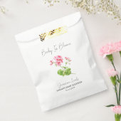 Baby in Bloom l Geranium Seeds Baby shower Bedankzakje (Gezegeld)
