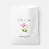 Baby in Bloom l Geranium Seeds Baby shower Bedankzakje (Voorkant)