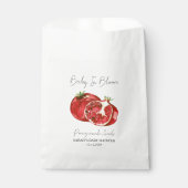 Baby in Bloom l Granaatappel Zaden Baby shower Bedankzakje (Voorkant)