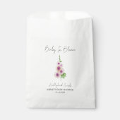 Baby in Bloom l Hollyhock Seeds Baby shower Bedankzakje (Voorkant)