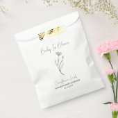 Baby in Bloom L korenbloem zaden Baby shower Bedankzakje (Gezegeld)