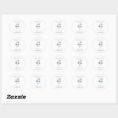 Baby in Bloom L korenbloem zaden Baby shower Ronde Sticker (Vel)