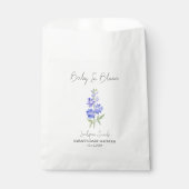 Baby in Bloom l Larkspur Seeds Baby shower Bedankzakje (Voorkant)