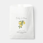 Baby in Bloom l Lemon Seeds Baby shower Bedankzakje (Voorkant)