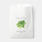 Baby in Bloom l Oregano Seeds Baby shower Bedankzakje (Voorkant)
