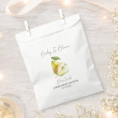Baby in Bloom l Pear Seeds Baby shower Bedankzakje (Geknipt)
