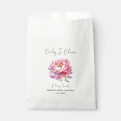 Baby in Bloom l Peony Seeds Baby shower Bedankzakje (Voorkant)