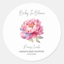 Baby in Bloom l Peony Seeds Baby shower