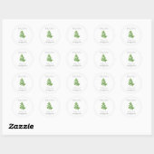 Baby in Bloom l peterseliezaden Baby shower Ronde Sticker (Vel)