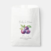 Baby in Bloom l Plum Seeds Baby shower Bedankzakje (Voorkant)