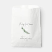 Baby in Bloom l Rosemary Seeds Baby shower Bedankzakje (Voorkant)