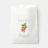 Baby in Bloom L Strawberry Seeds Baby shower Bedankzakje (Voorkant)