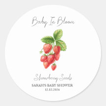 Baby in Bloom L Strawberry Seeds Baby shower