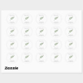 Baby in Bloom l Tarragonzaden Baby shower Ronde Sticker (Vel)