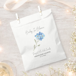 Baby in Bloom L Vergeet mij niet zaden Baby shower Bedankzakje