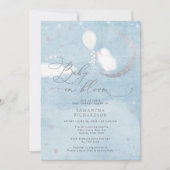 Baby in Bloom Lamb Boy Baby shower Invitation Kaart (Voorkant)