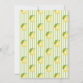 baby in bloom lemon bouquet baby shower Invitation (Achterkant)