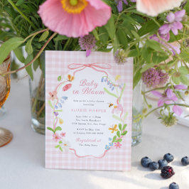 Baby in Bloom Lente Bloemen Baby Shower Kaart