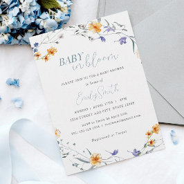 Baby in Bloom Lente Bloemen Baby Shower Kaart